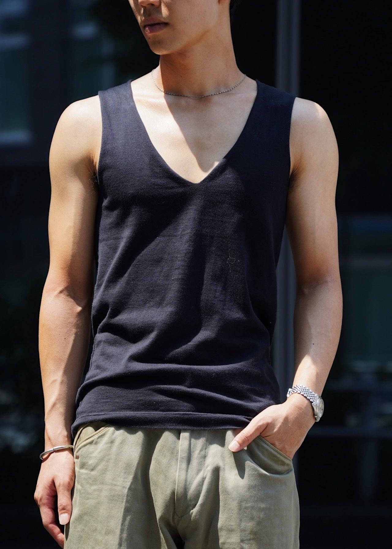 00’s Y's for men v-neck sleeveless shirt