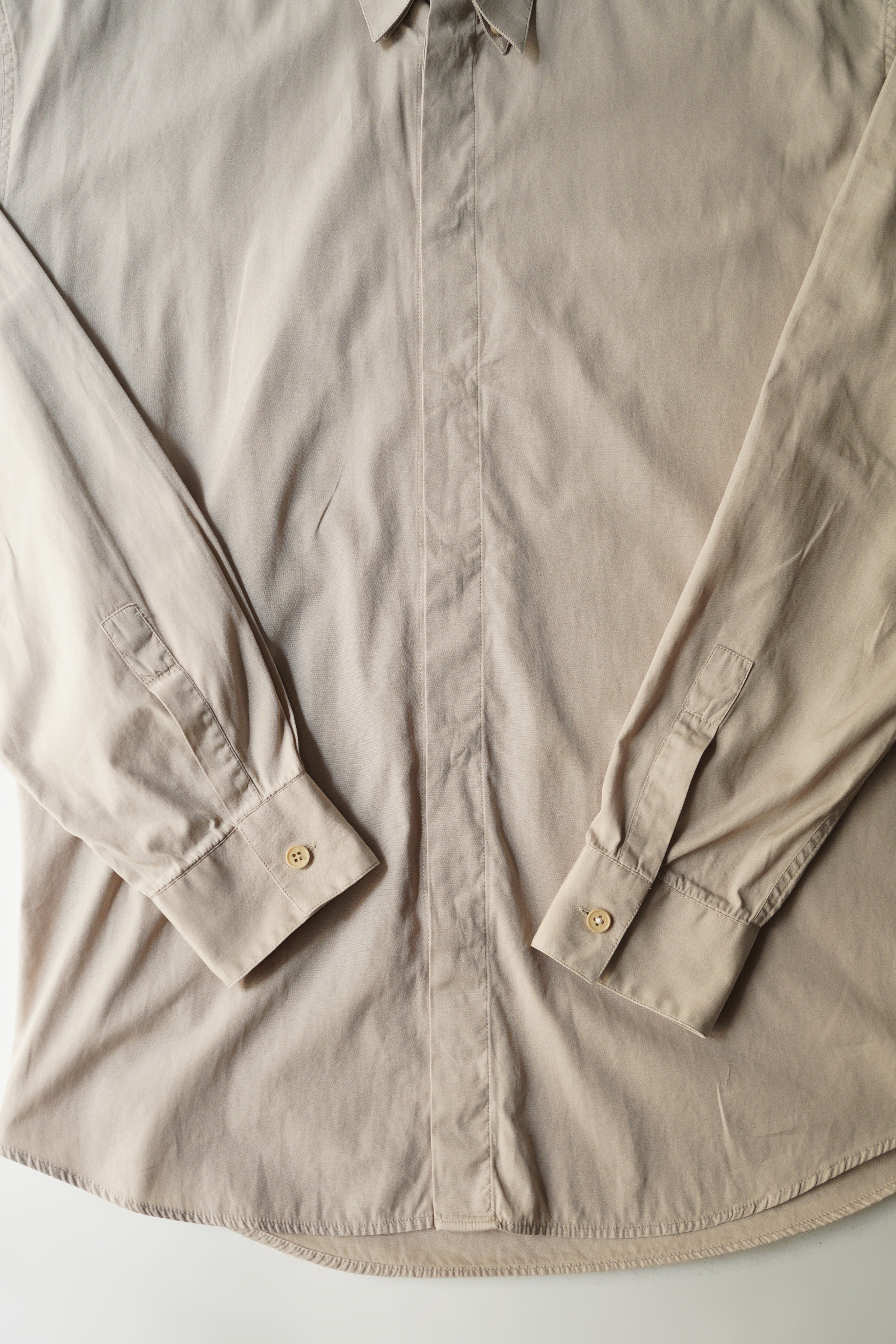 90's GIANNI VERSACE double collar fly front dress shirt