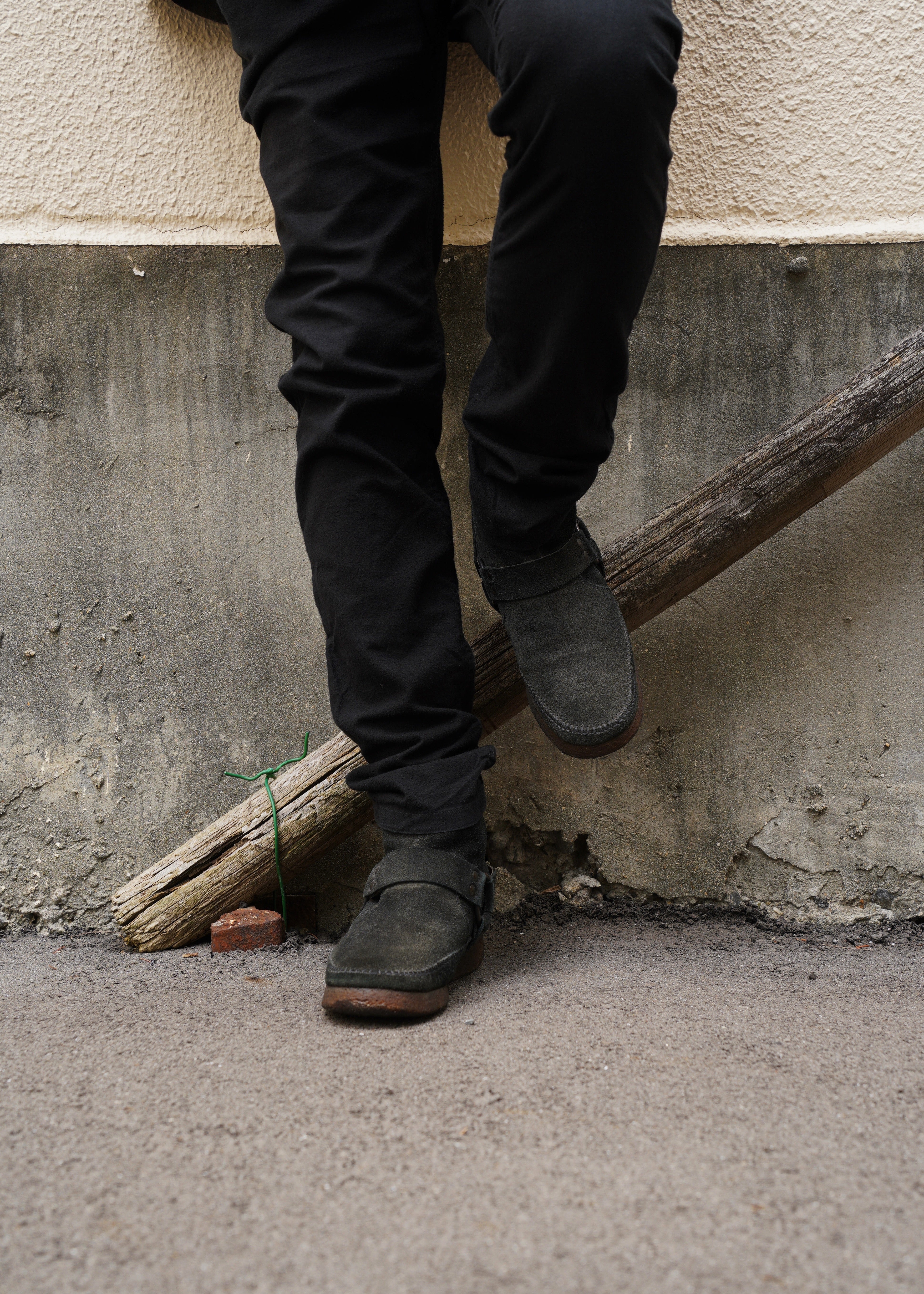 Number (N)ine 05AW suede moccasins boots