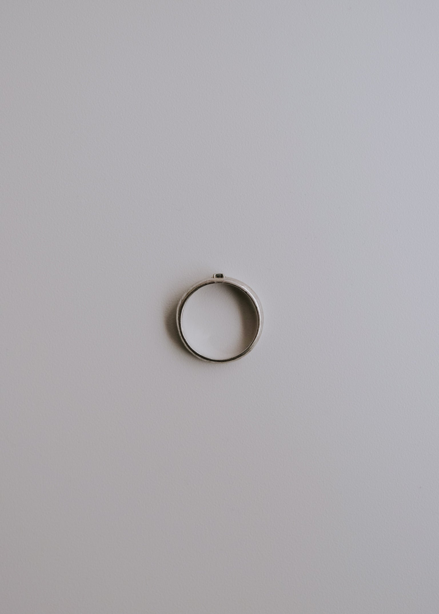 40's- silver onyx ring