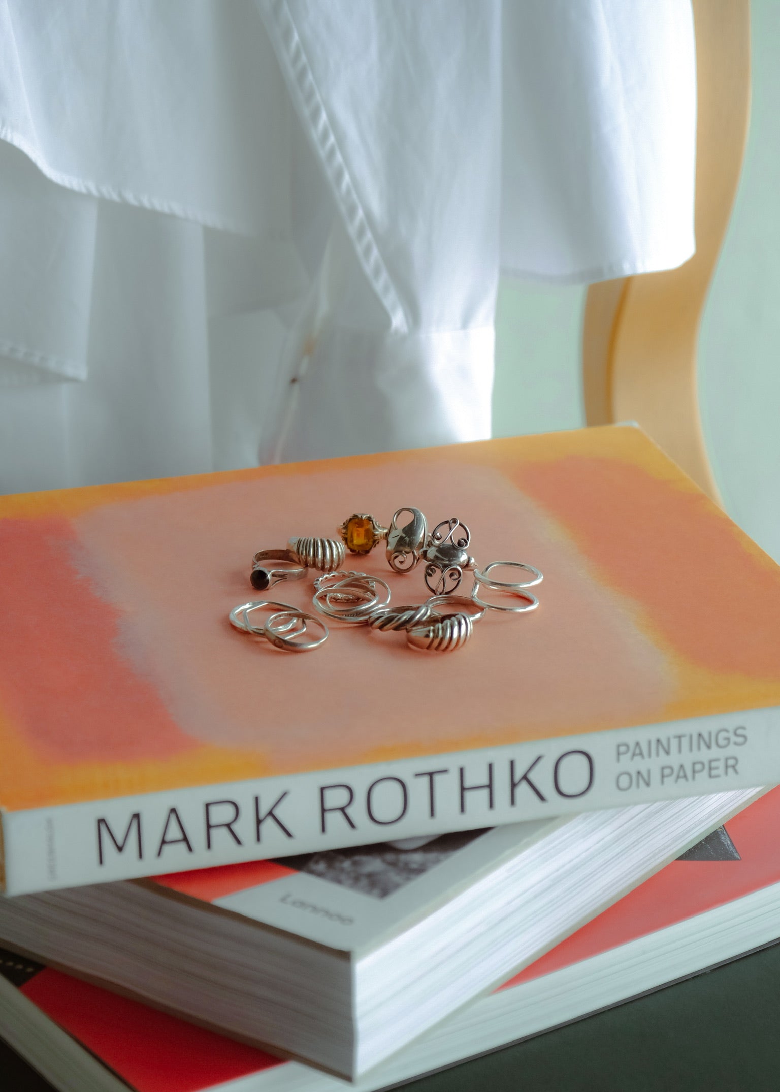 10's Denmark antique symmetrical volute ring