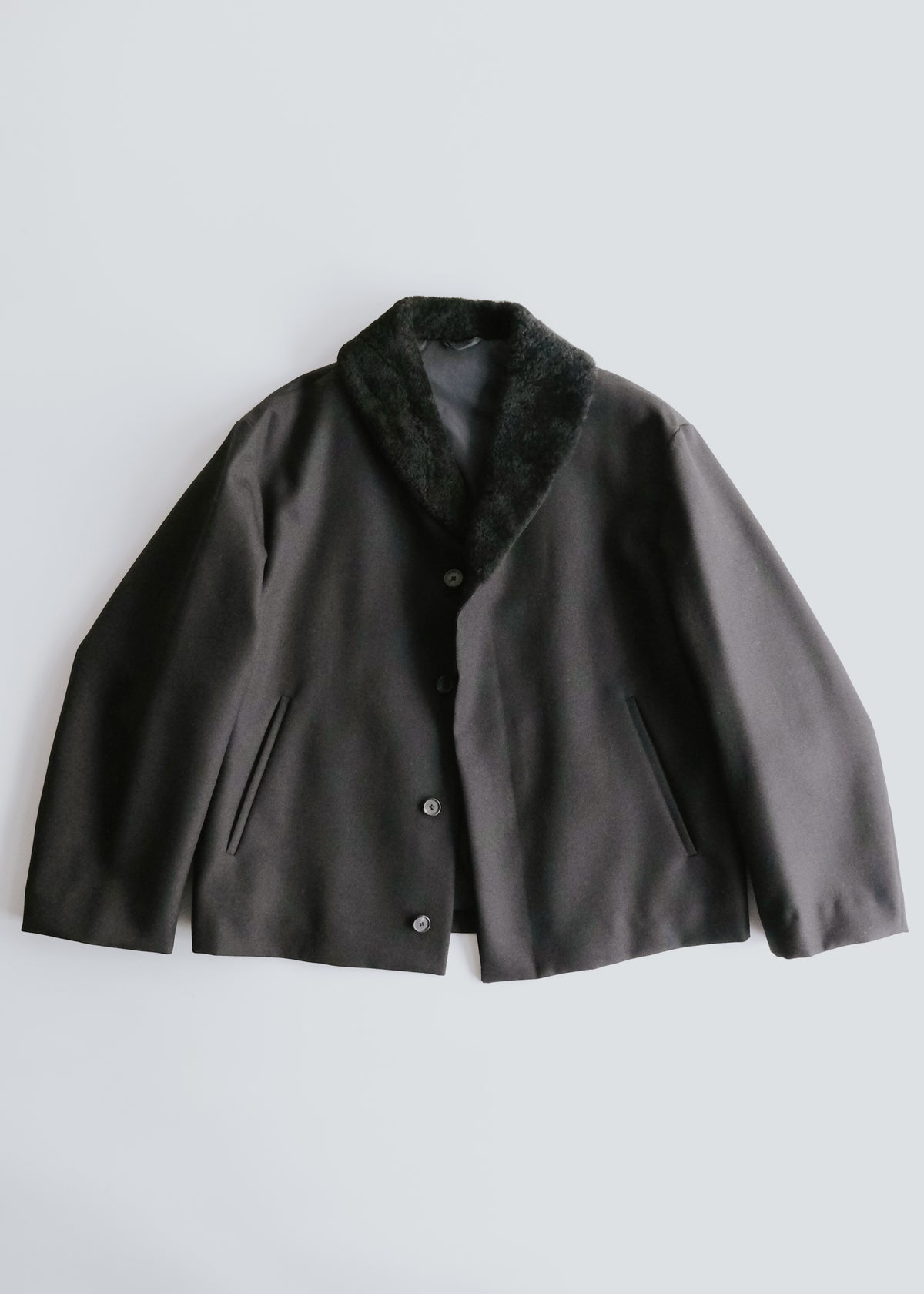 JIL SANDER 06AW mouton collar wool jacket