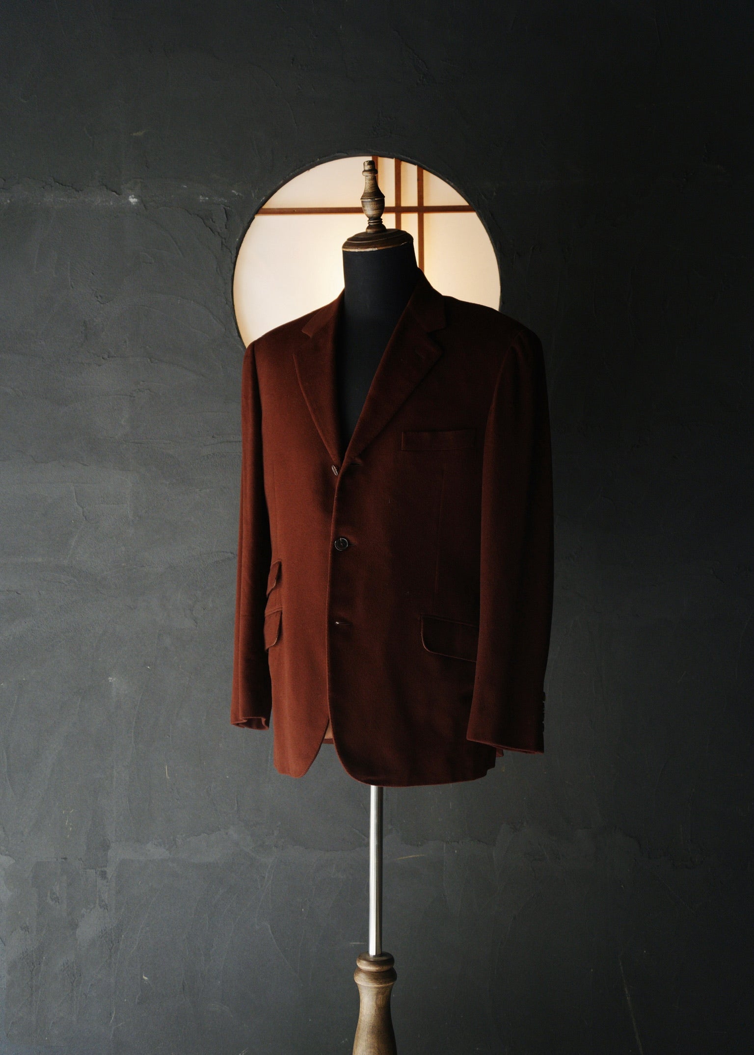 HERMÈS pure cashmere single 3b tailored jacket