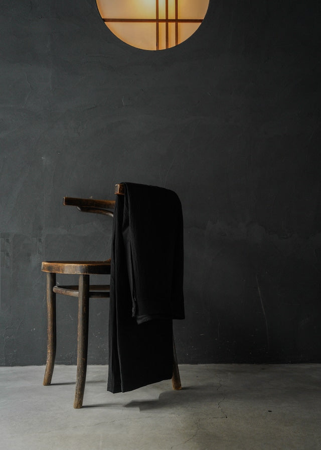 SHOOP 26SS big tuck trousers / Black