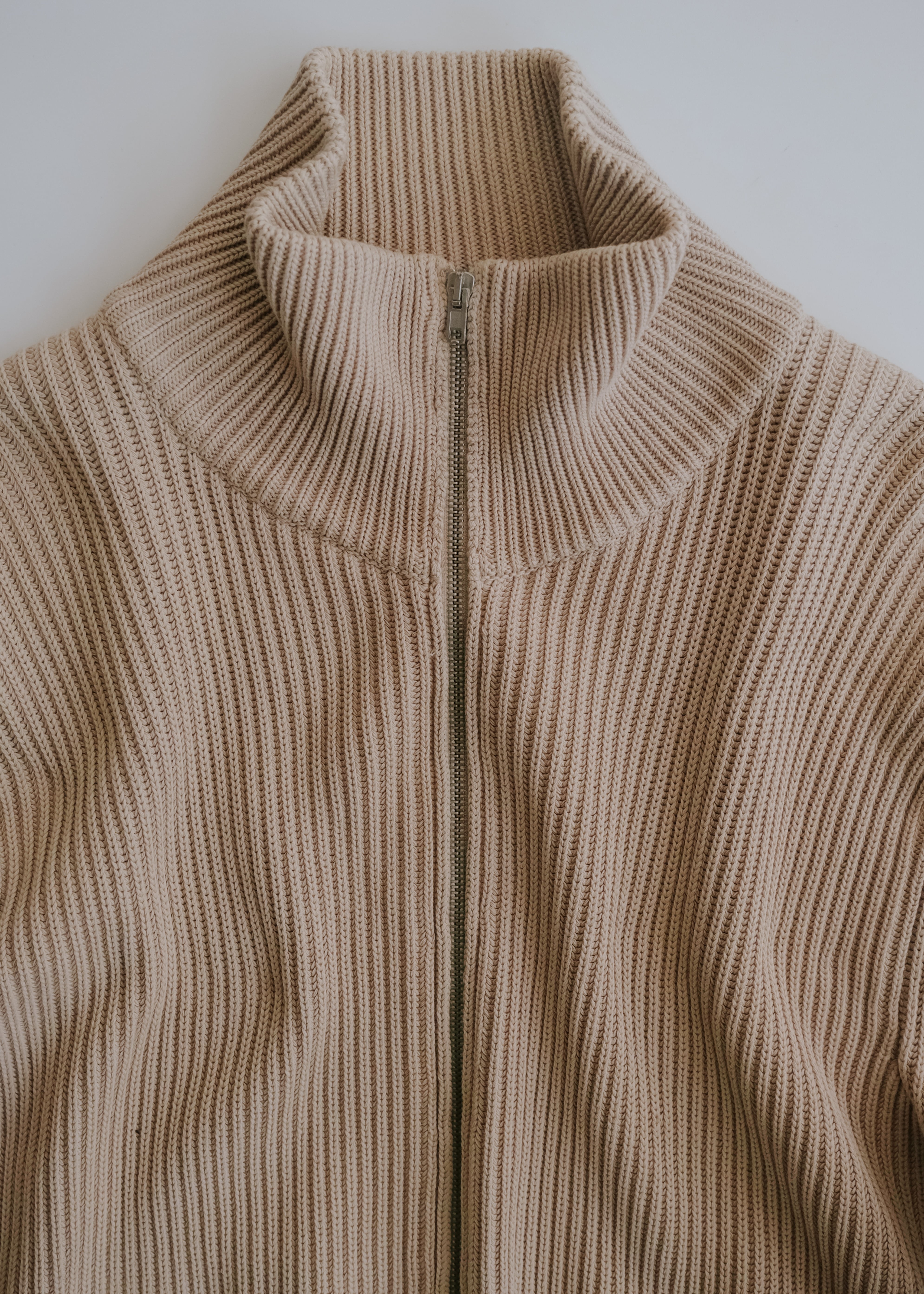 CETTEN | Martin Margiela 07SS double zip up drivers knit
