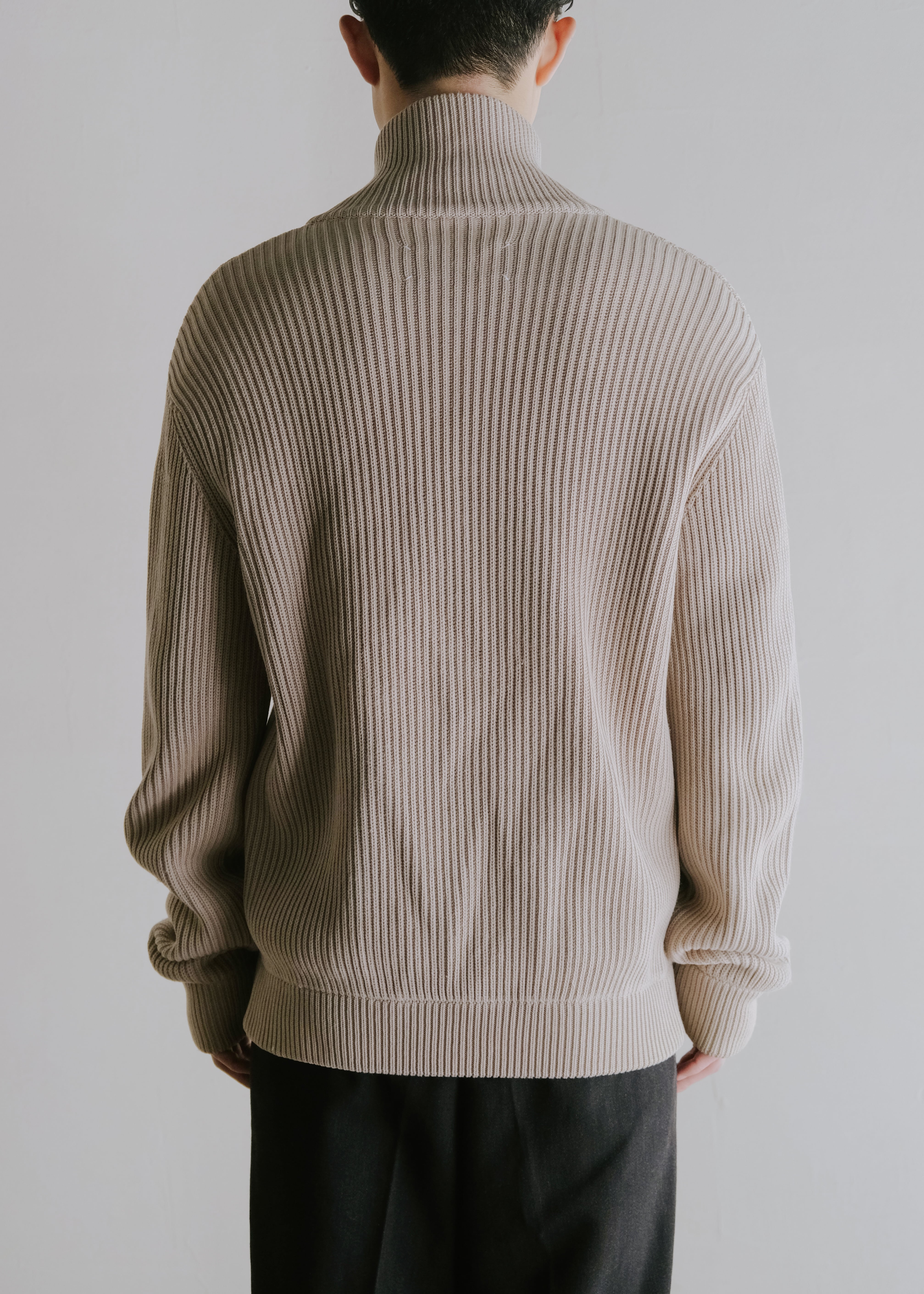 CETTEN | Martin Margiela 07SS double zip up drivers knit